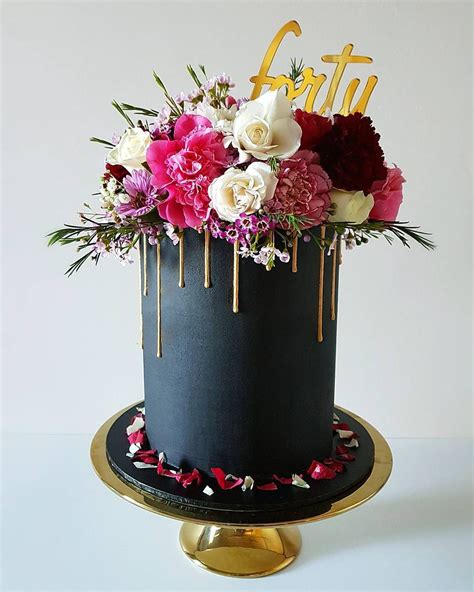 Any gender female male male & female. LittleLadyBaker on Instagram: "Happy 40th Birthday Kerry! Acrylic cake topper courtesy of ...