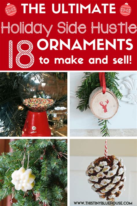 18 DIY Christmas Ornaments To Make And Sell  This Tiny Blue House