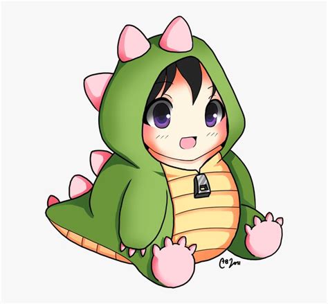 Anime Dino Cute Baby Anime Boy Hd Png Download Is Free Transparent