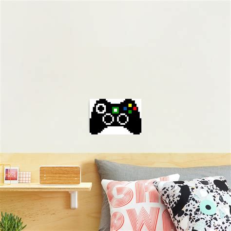 Xbox 360 Controller Pixel Art Photographic Print By Crampsy Redbubble