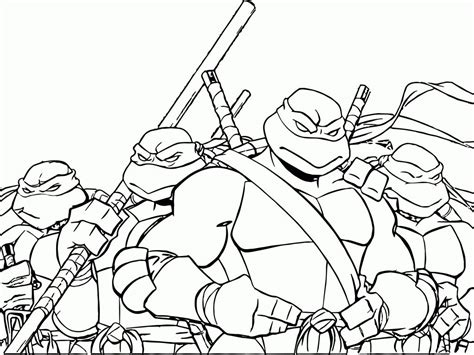 Meet new adventures of 4 super heroes! Teenage Mutant Ninja Turtles Coloring Pages Printable at ...