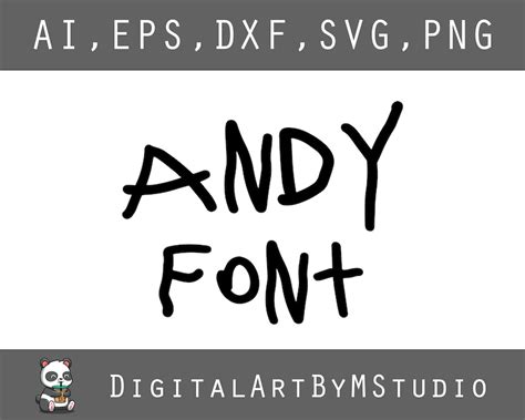 Andy Font Svg Toy Story Font Font Disney Cut File Toy Etsy My Xxx Hot