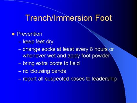 Cold Injuries Description Treatment And Prevention Presenters Name