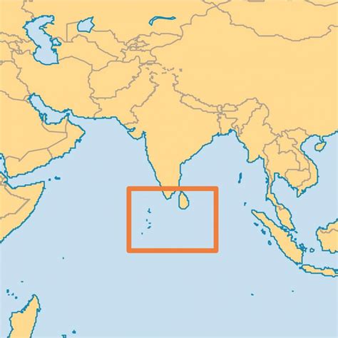 Maldives Island In World Map
