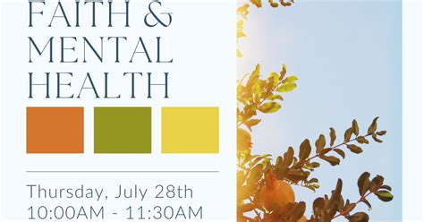 Faith And Mental Health North Fulton Mental Health Collaborative