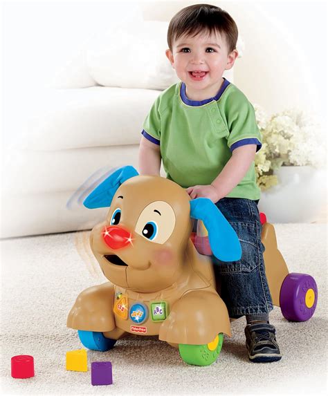 New Fisher Price Baby Learning Ride On Puppy Dog Toddler Walker Music