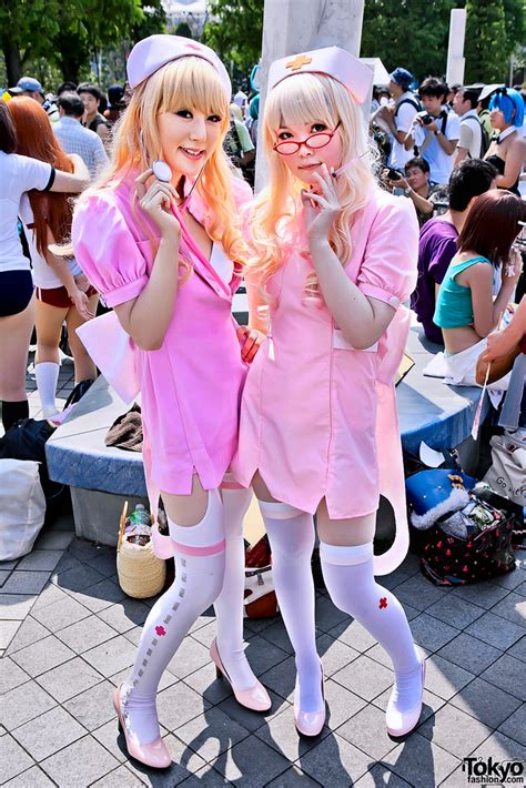 Pink Japanese Nurses Comiket 80 Cosplay In Tokyo If You Flickr