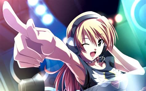 Headphones Girl Anime Girls Nightcore Wallpapers Hd Desktop And Mobile Backgrounds