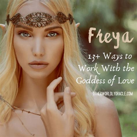 Freya Goddess Of Love Freya Goddess Norse Goddess Goddess Of Love