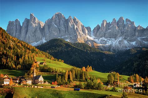 Dolomite Village In Autumn Photograph By Ipics Photography Fine Art