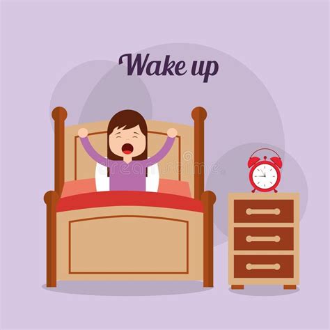 Girl Wake Up Early Stock Illustrations 235 Girl Wake Up Early Stock