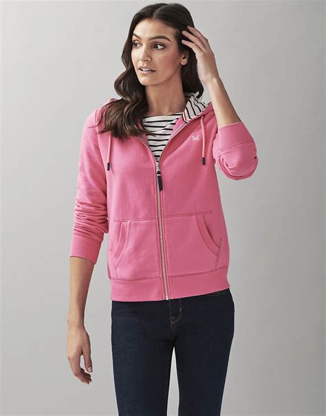 women s zip through hoodie from crew clothing company
