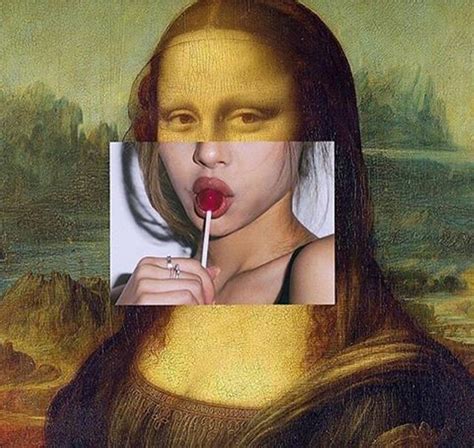 Mona Lollypop By Fadmia Mona Lisa Art Aesthetic Images