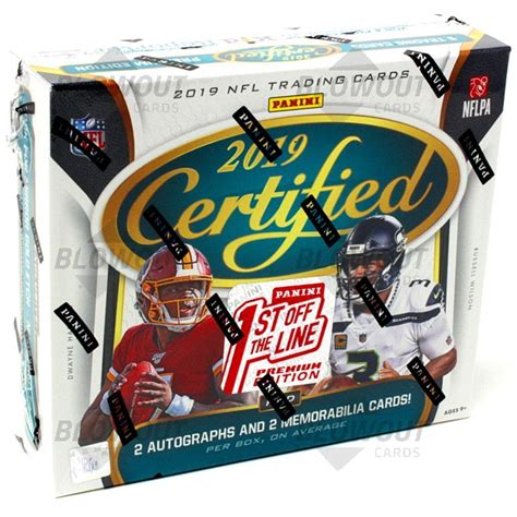 2019 Panini Certified Football 1st Off The Line Premium Edition