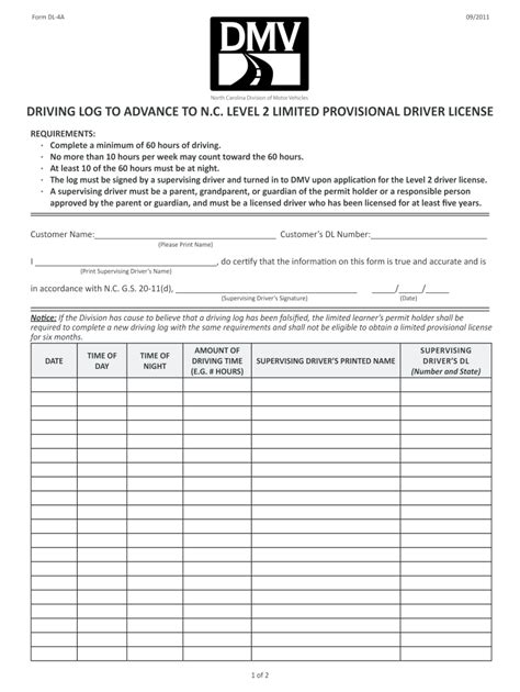 Nc Dmv Dl 4a 2011 2021 Fill And Sign Printable Template Online Us