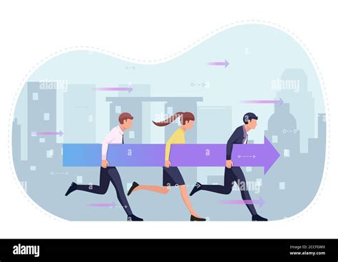 Moving Forward Together Stock Vector Images Alamy
