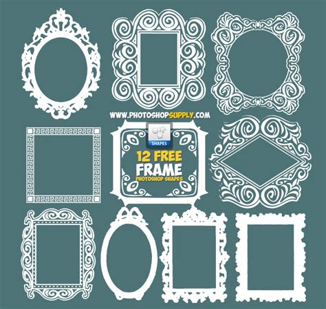 Photoshop Frame Shapes Free Download Photoshop Supply