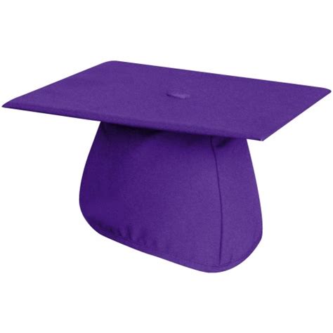 Matte Purple Graduation Cap Purple Commencement Cap