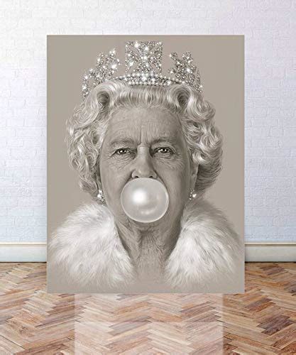 Buy Queen Elizabeth Ii Bubblegum Print Queen Elizabeth Ii Wall Art