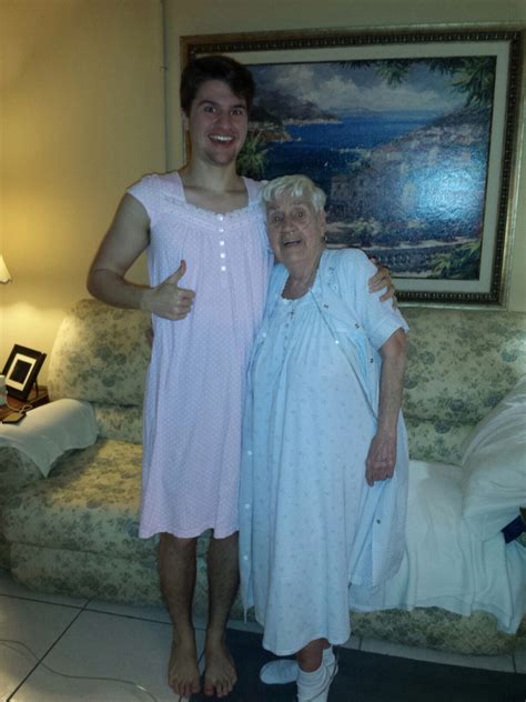 Year Old Grandmother Apologizes For Having To Wear Nightgown In