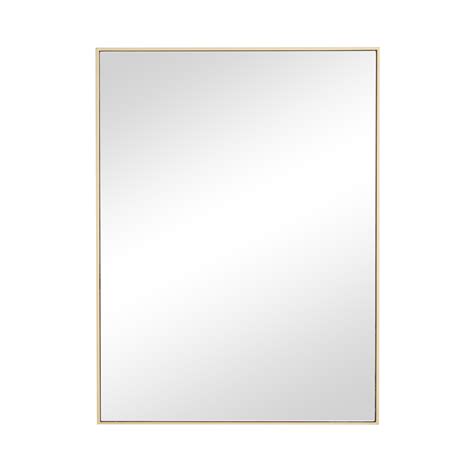Decmode Contemporary 24 X 24 Inch Square Metal And Wood Wall Mirror