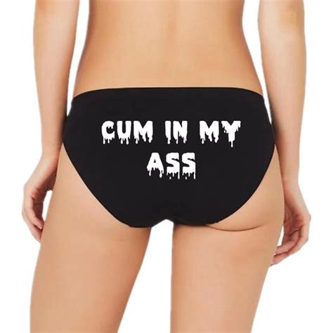Cum In My Ass Panties Bdsm Kinky Cum Slut Bikini Panty Etsy