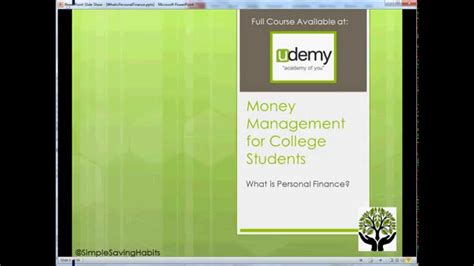 Maybe you would like to learn more about one of these? Money Management for College Students - YouTube