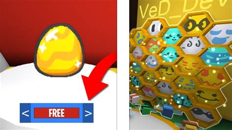 How To Get Free Gold Egg In Bee Swarm Simulator Roblox Youtube