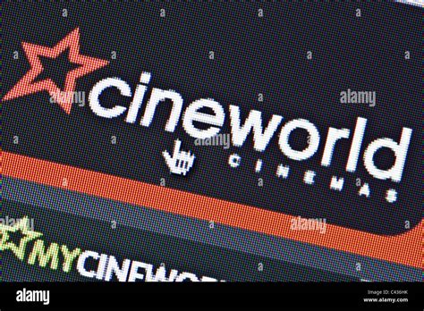 Close Up Of The Cineworld Logo As Seen On Its Website Editorial Use