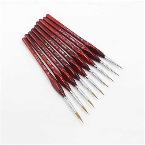 Professional Sable Hair Ink Paint Art Brushes For Drawing Oil Painting