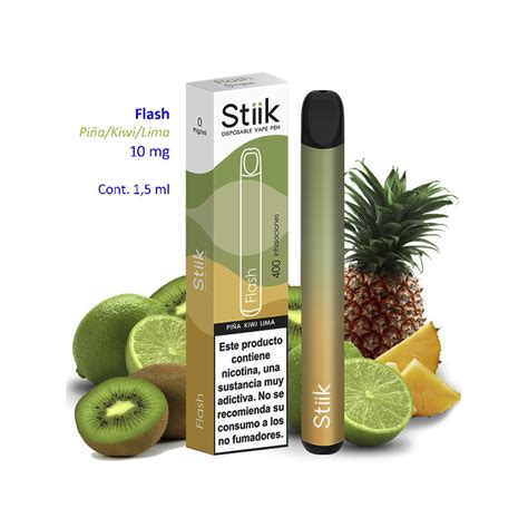 4t Stiik Flash 10 Mg Vape Pen Disposable Pineapple Kiwi Lime Flavor