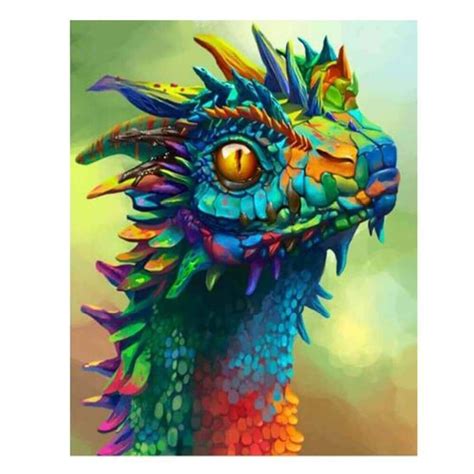 Full Square Diy Diamond Painting The Happy Dragon Craftar Dragon