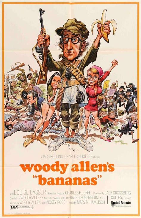 Bananas 1971 Woody Allen Woody Allen Movies Movie Posters