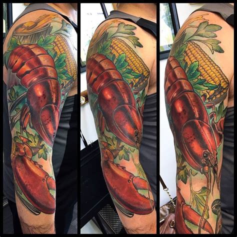 Lobster Tattoo Done By Meghanpatrick Otziapp Lobster Tattoo