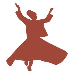 Download Arms out dervish turkish dancer silhouette - Transparent ...