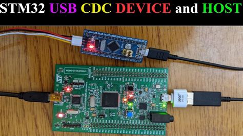 Stm32 Usb Cdc Host And Device Communicate Using Usb Hal Youtube