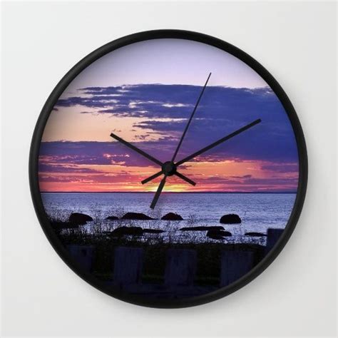 The Beauty Of Sunset Wall Clock By Danbythesea Society6 Clock Wall