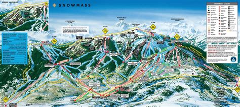 Aspen Piste Map Trails And Marked Ski Runs Sno
