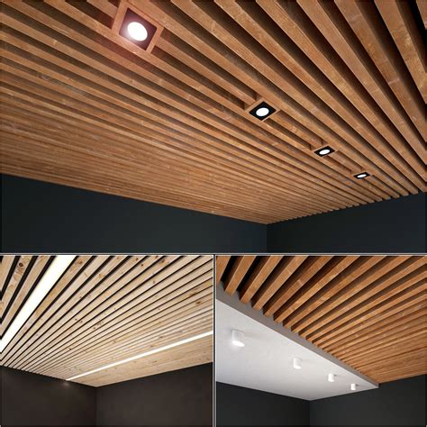 Wooden Ceiling Set 5 3d Cgtrader