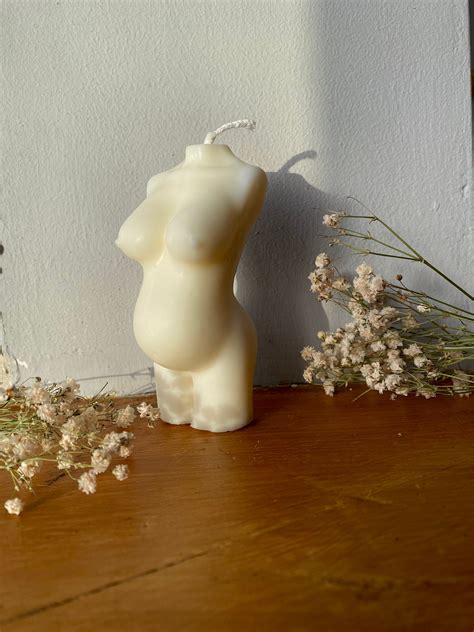 Female Body Torso Candle Pregnant Woman Candle Unscented Etsy