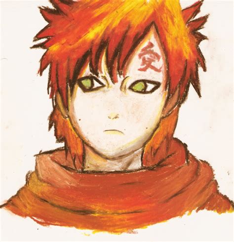 Gaara Coloured By Crimsonstains Fanart Central