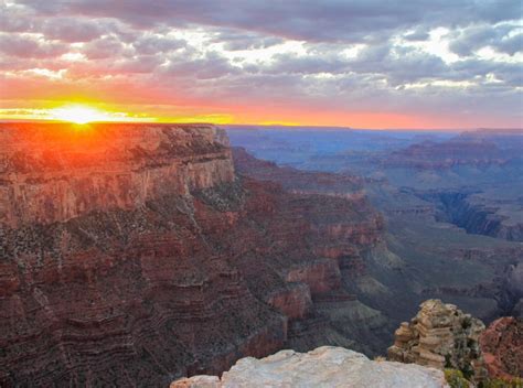 Sunset From Yaki Point Grand Canyon National Park South Rim Arizona