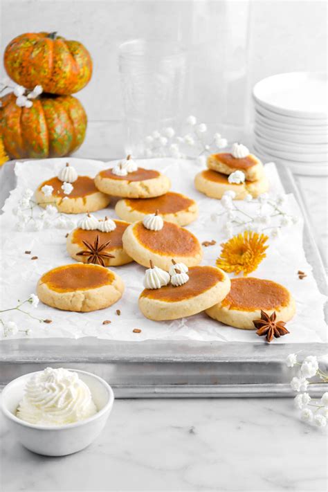 Pumpkin Pie Thumbprint Cookies Bakers Table