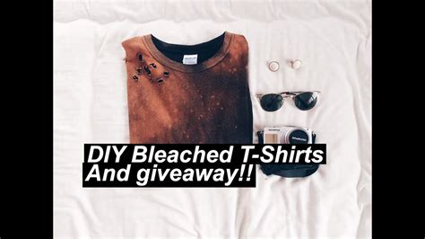 diy bleached t shirts giveaway youtube