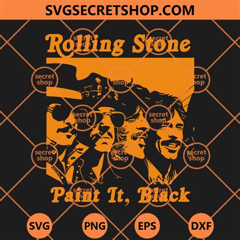 The Rolling Stone Svg Paint It Black Svg Rock Band Rolling Stone Svg Svg Secret Shop