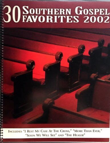 30 Southern Gospel Favorites 2002 Songbook By Windsongs Gospel Music