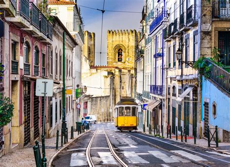 Portugal Lisbon City Lisbon Tram Beautiful Places To Visit