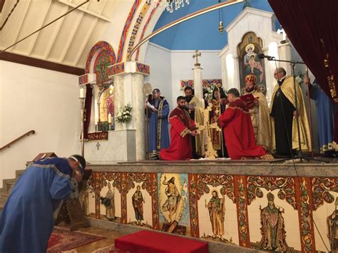 Consecration Of New Church Dome Cross Armenian Apostolic Church Of