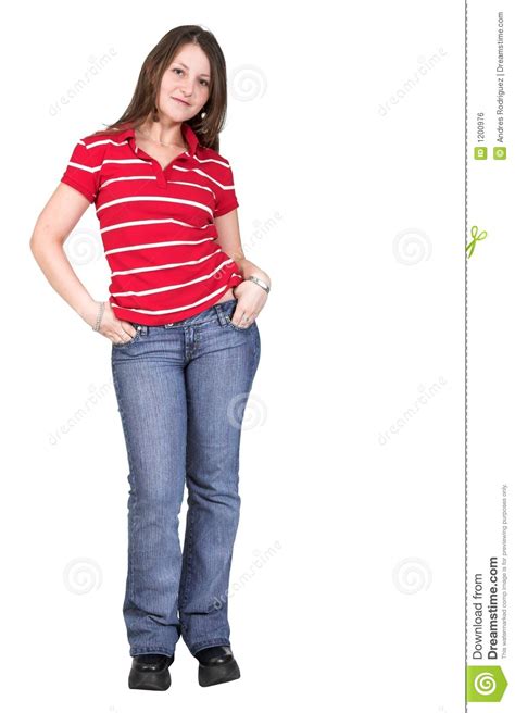 Casual Young Girl Full Body Stock Photo Image Of
