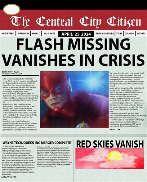 The Flash Missing Vanishes In Crisis Unbrickid
